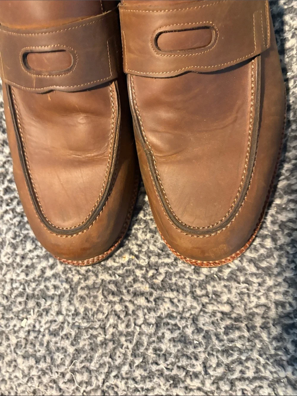 Beckett Simonon Men’s Size 13 Brown Leather Loafers Very Good Condition!
